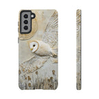 Barn Owl Samsung Galaxy Case — Elegant Flying Owl Wildlife