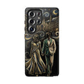 Romantic Night Walk Samsung Galaxy Phone Case | Elegant Couple Art