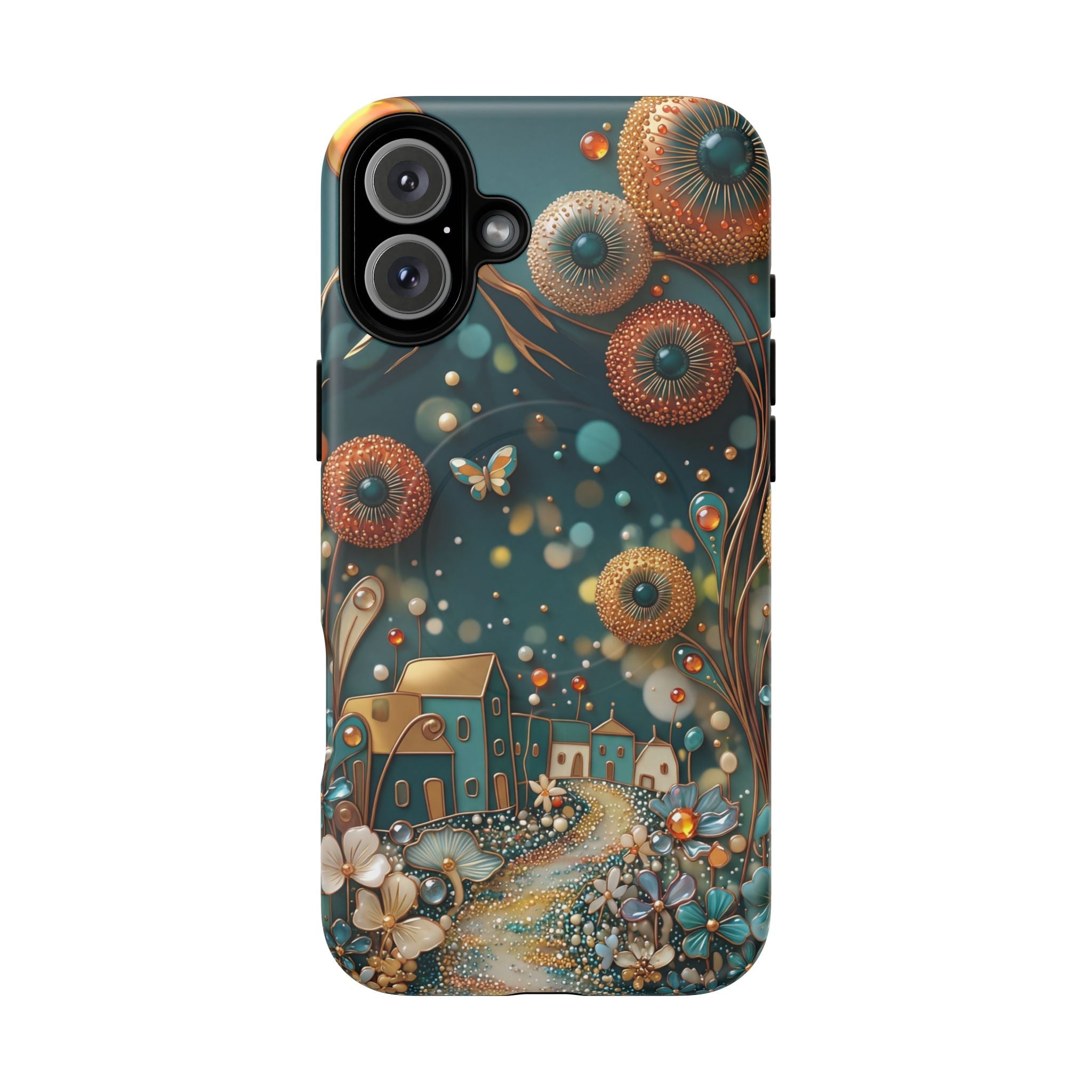Custodia MagSafe per iPhone con fantasia floreale | Design Dreamy Cottage Garden
