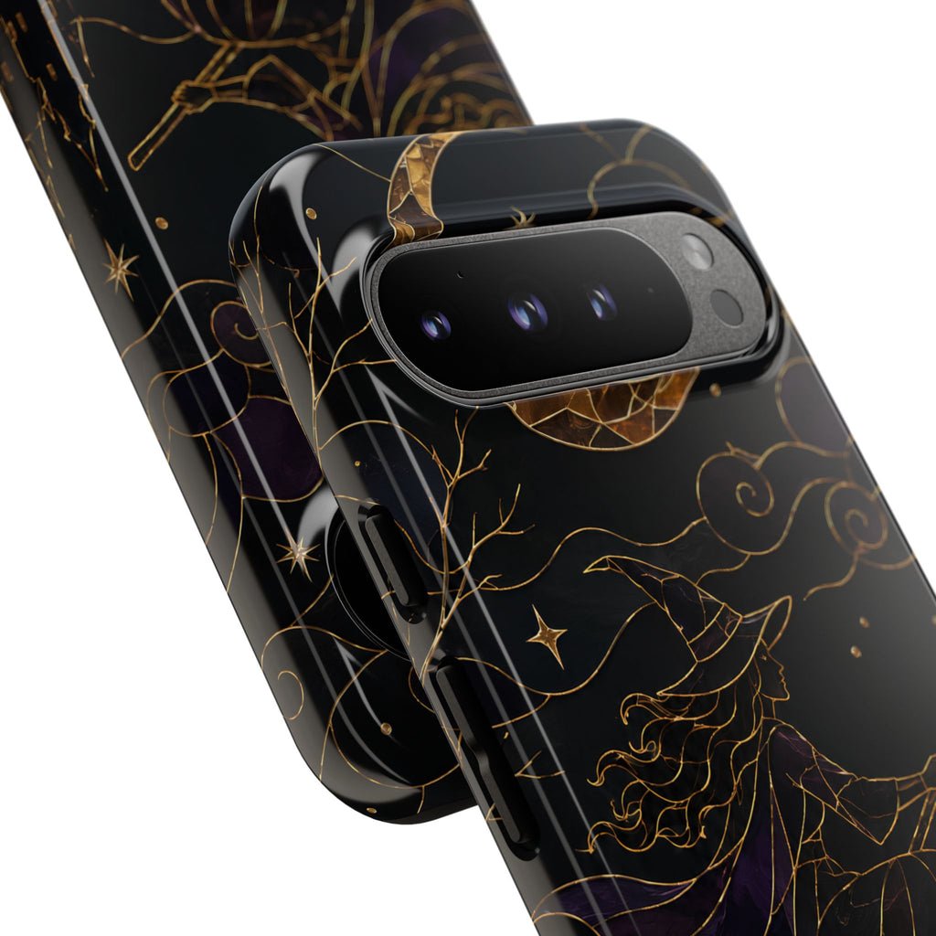 Witch Google Pixel Phone Case | Moon & Stars Phone Case