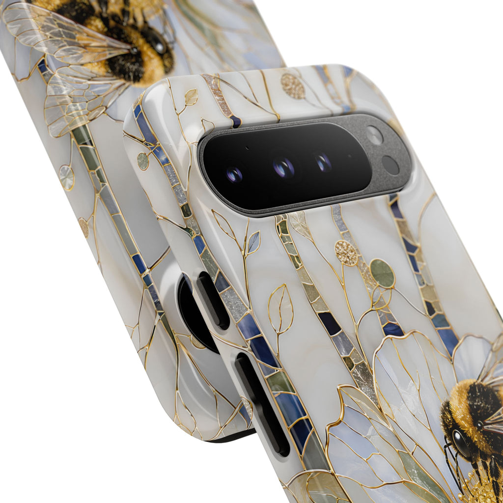 Bumblebee Google Pixel Phone Case | Stained Glass Bee Phone Case