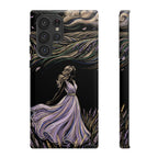 Cover per telefono Samsung Galaxy Lavander Breeze | Elegante protezione floreale con donna danzante