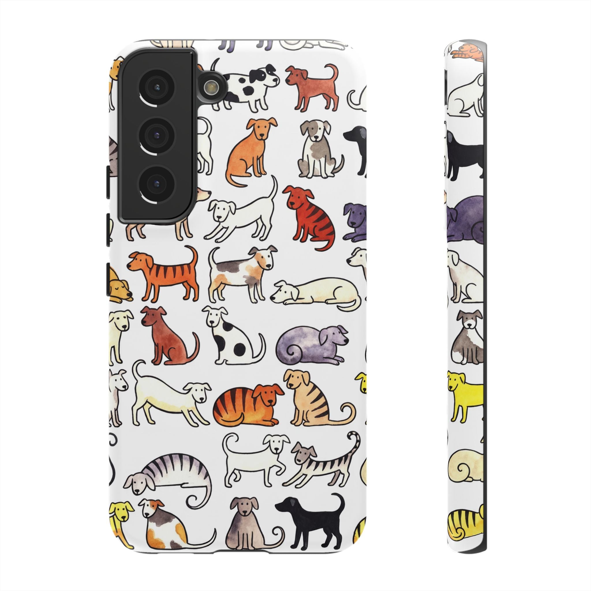 Dog Pattern Samsung Galaxy Case | Cute Colourful Dogs