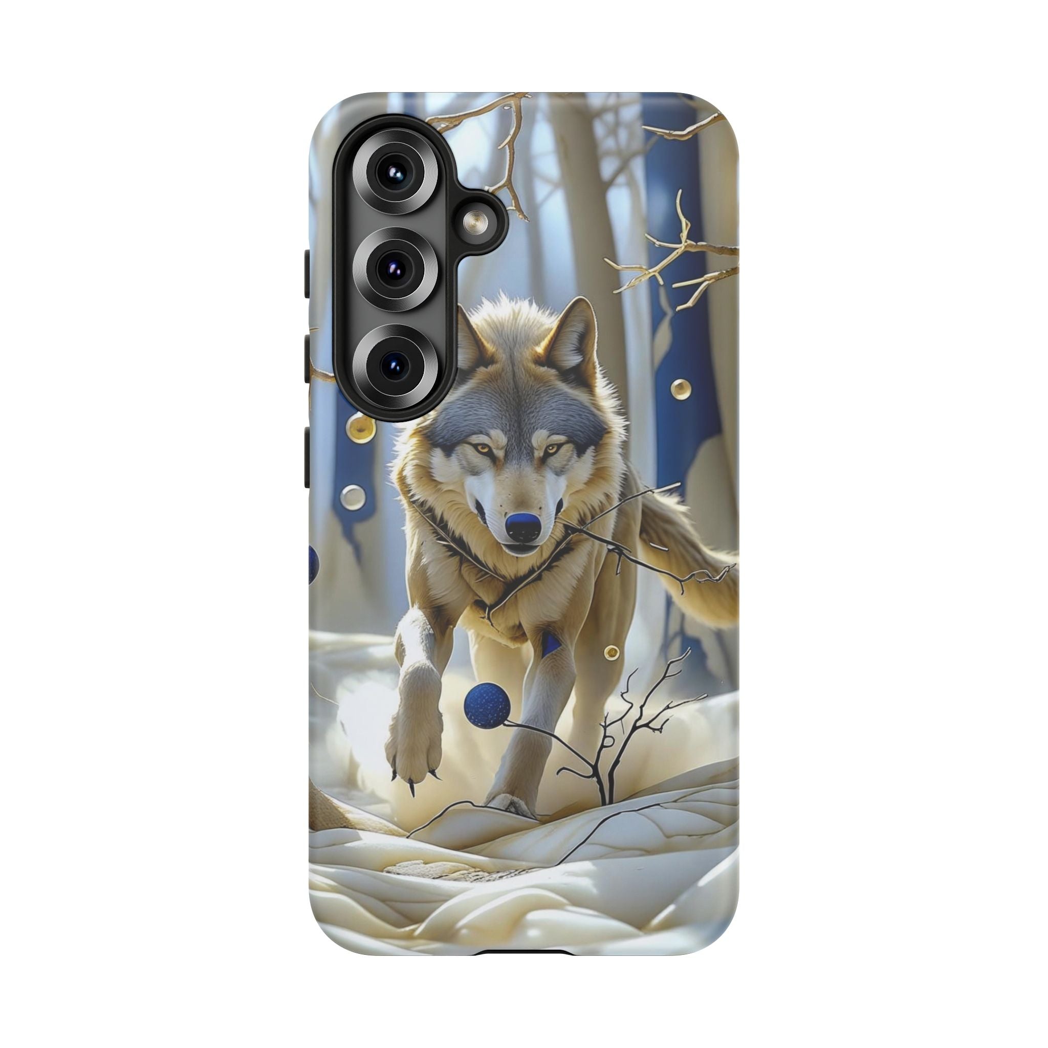Wolf in Snow Samsung Galaxy Case — Rugged Wildlife