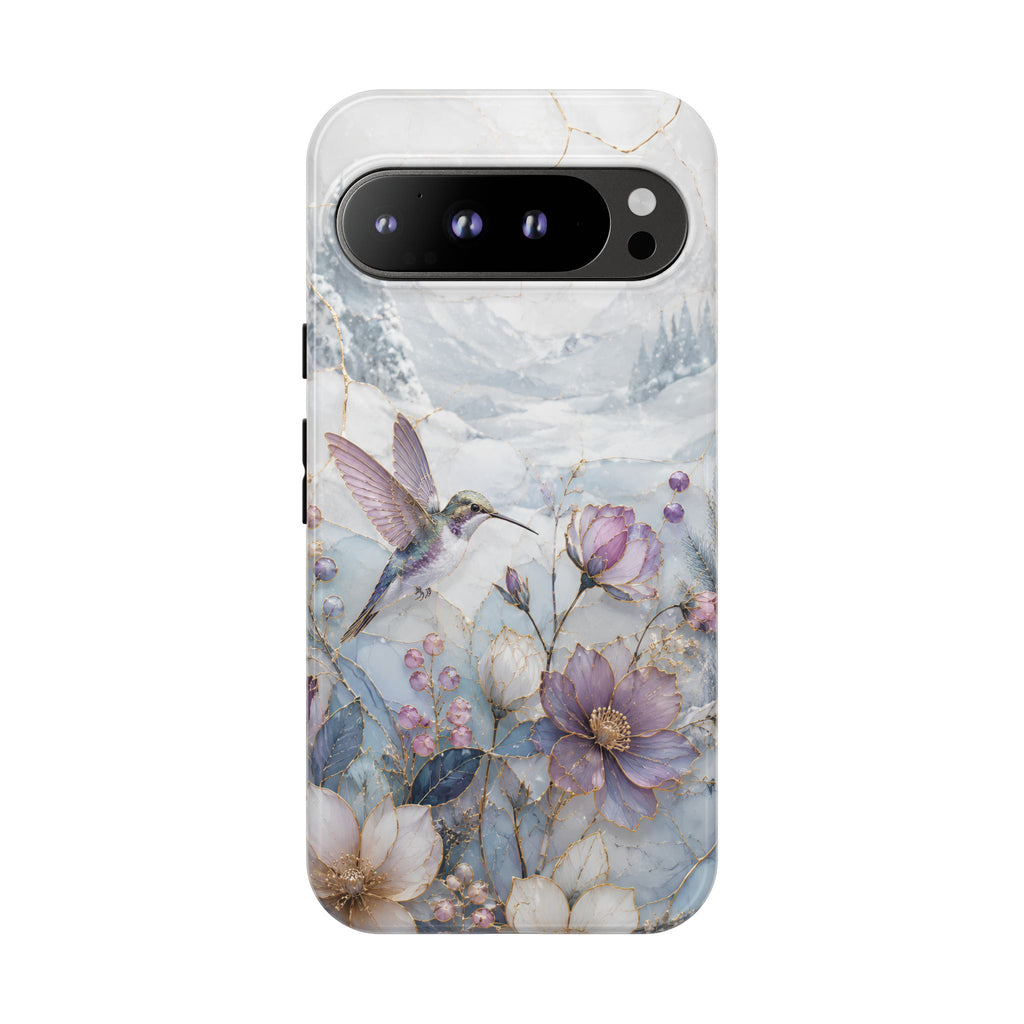 Hummingbird Google Pixel Phone Case | Vintage Floral Phone Case