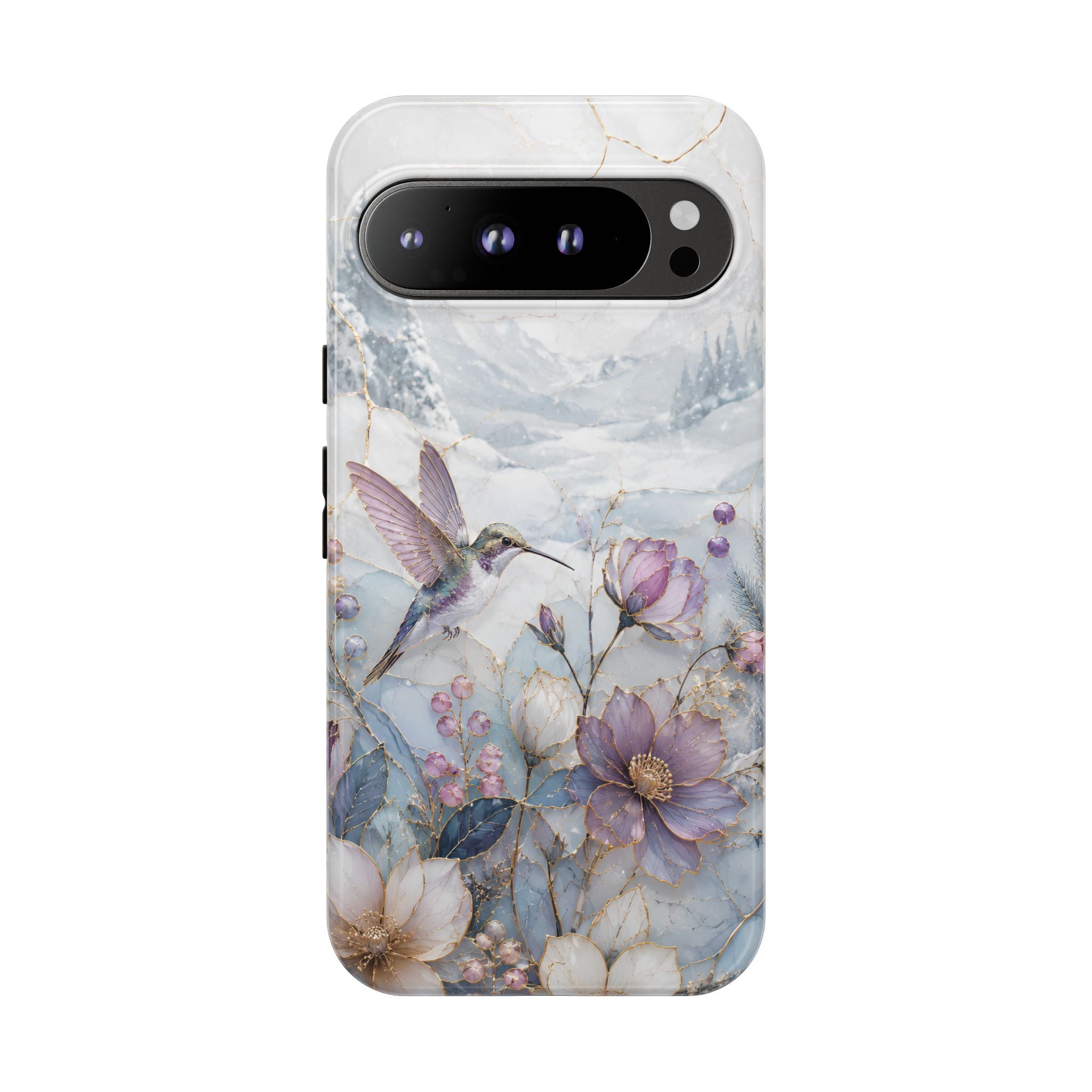 Hummingbird Google Pixel Phone Case | Vintage Floral Phone Case