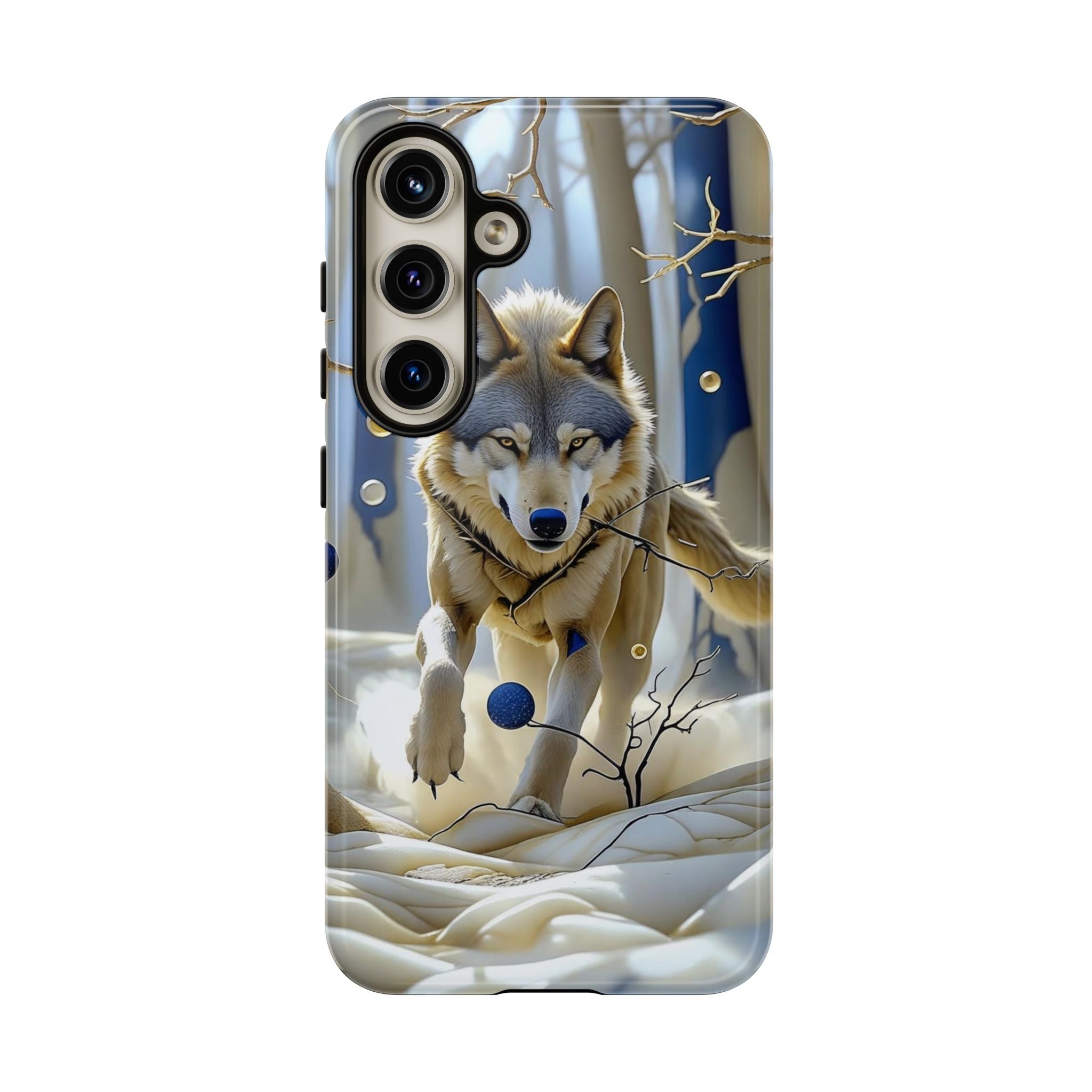 Wolf in Snow Samsung Galaxy Case — Rugged Wildlife