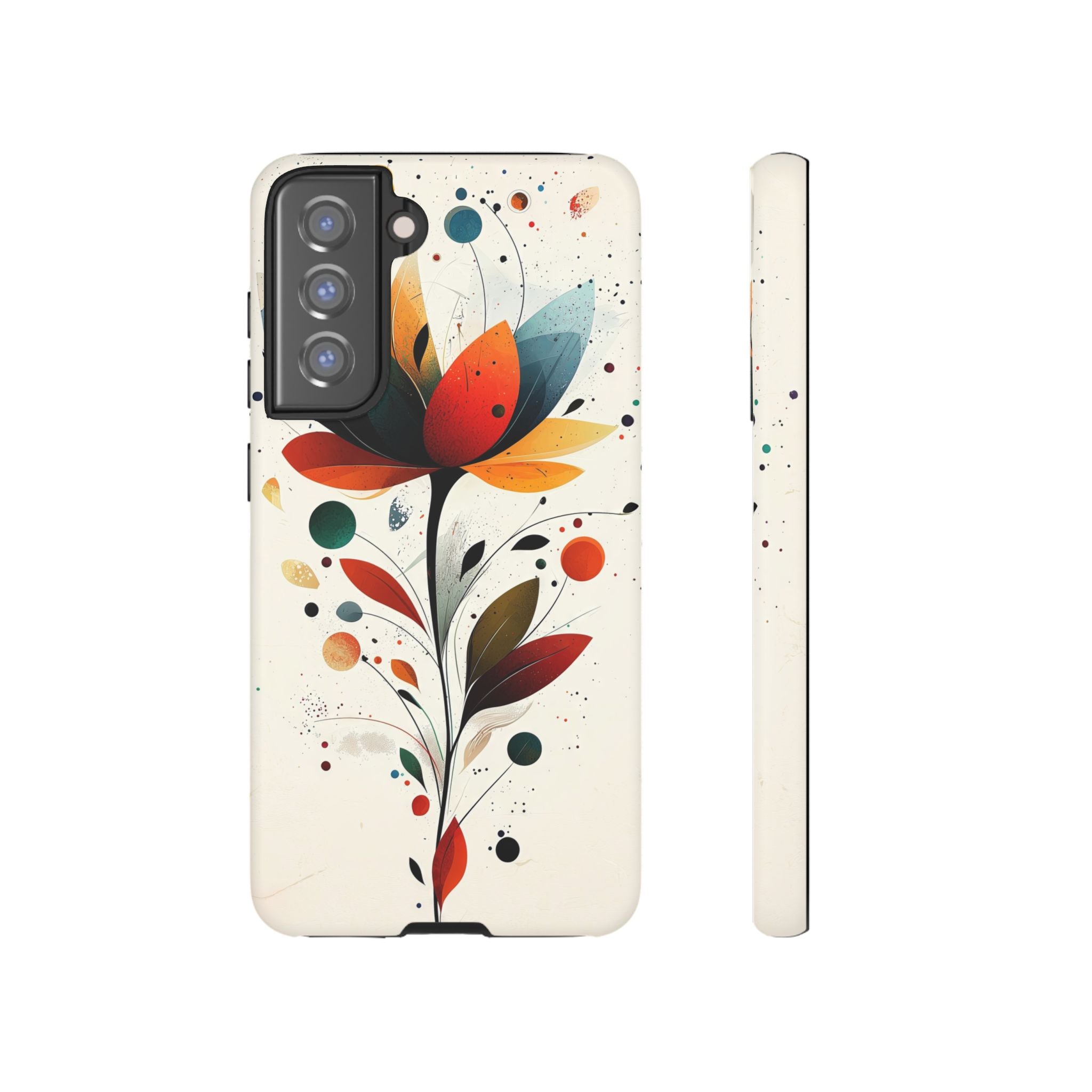 Floral Art Samsung Galaxy Case | Colourful Abstract Bloom
