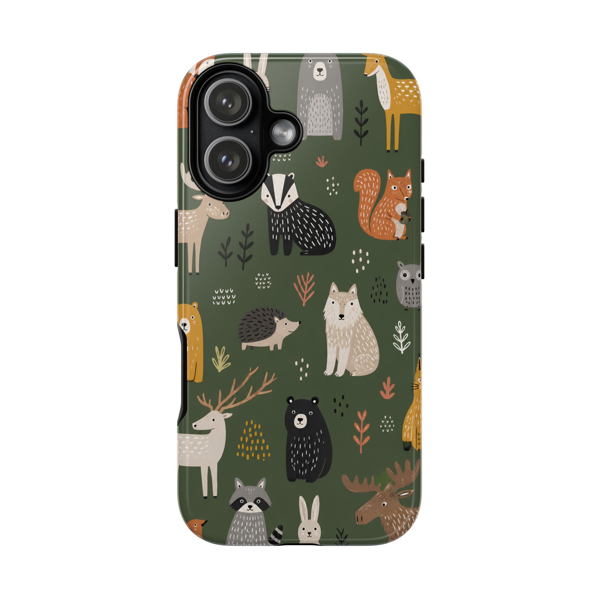 Woodland Animals iPhone Case | Forest Creature Art Cover