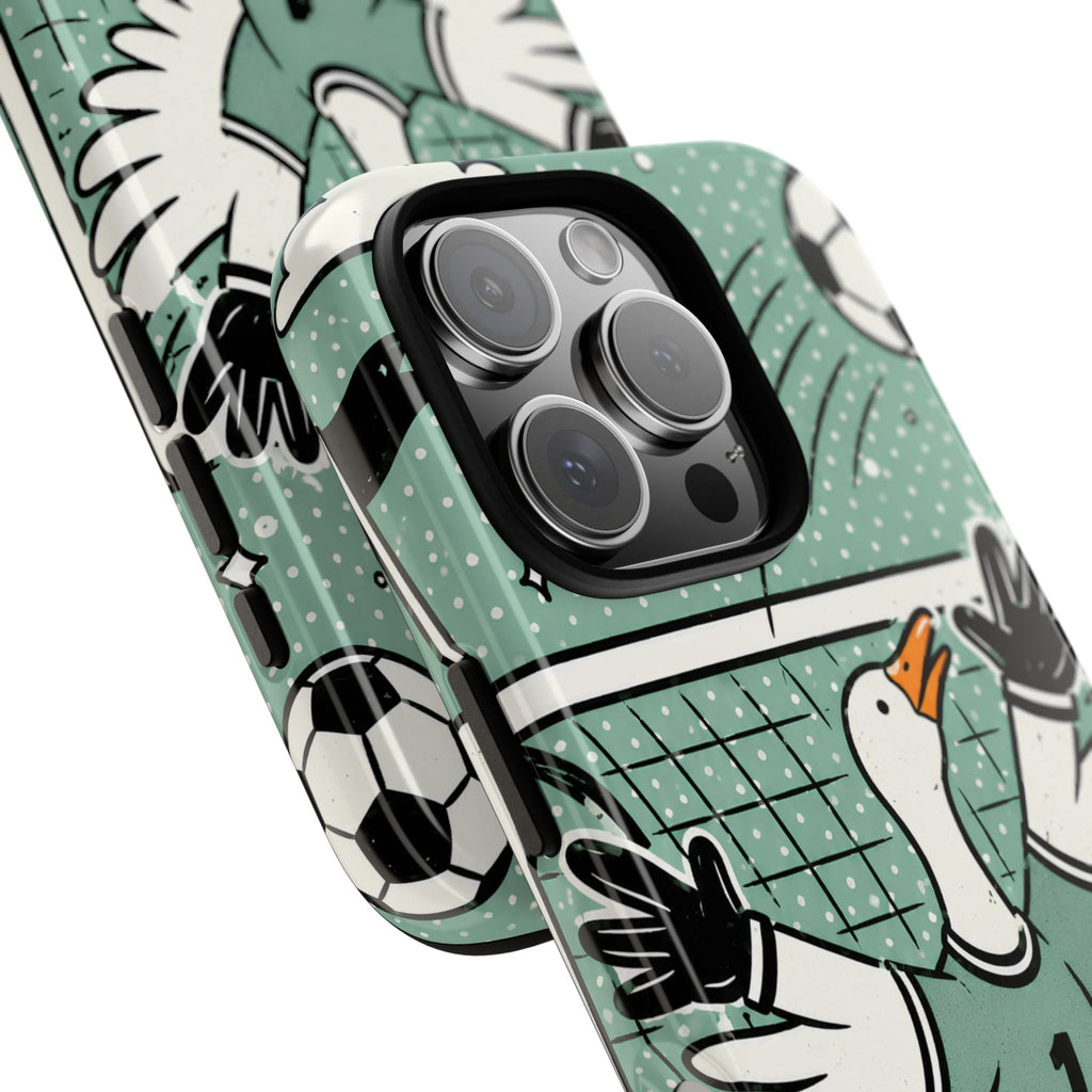 Goalkeeper Goose iPhone Case | Funny Soccer Bird Cover