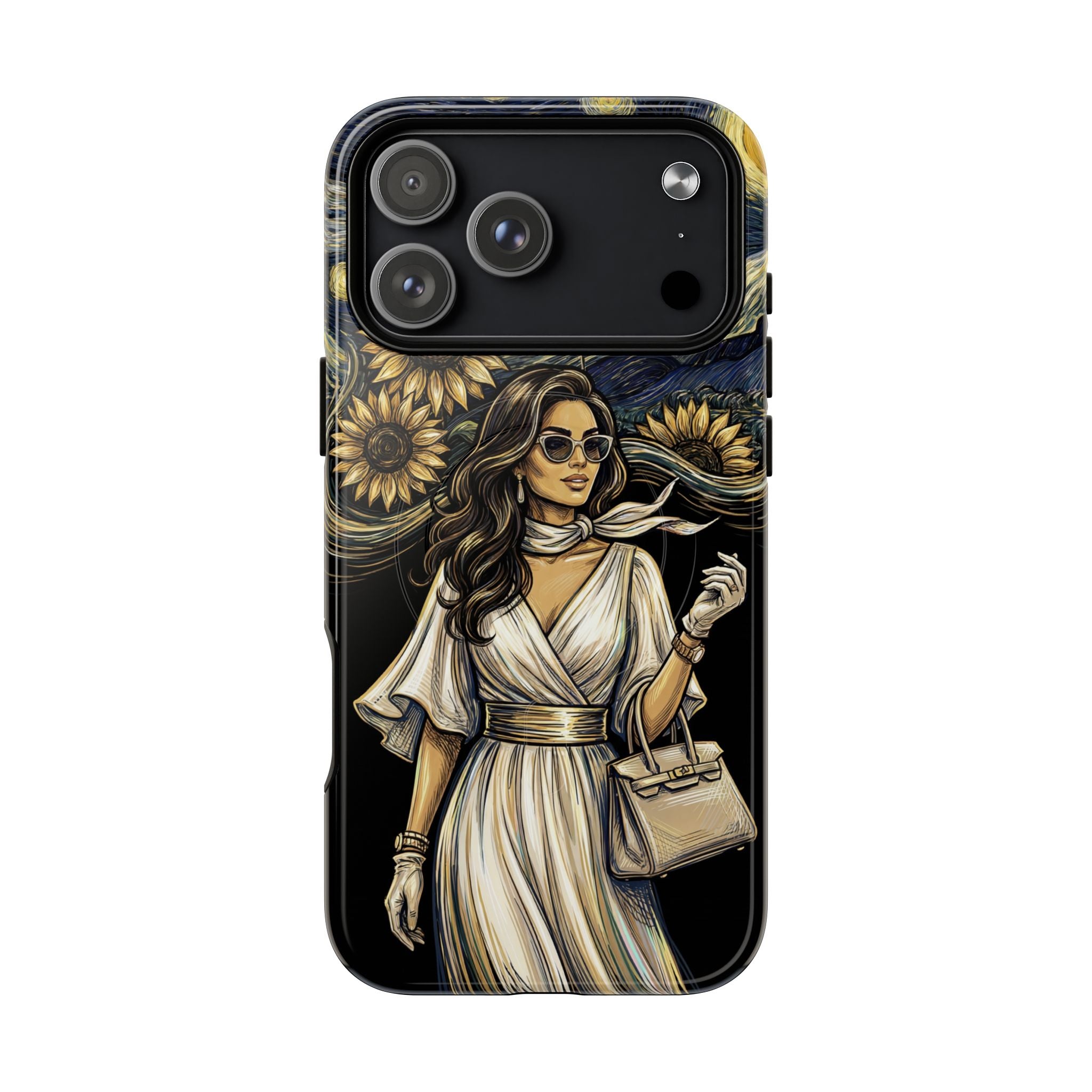 Van Gogh Night Sunflowers MagSafe iPhone Case | Chic Woman Art
