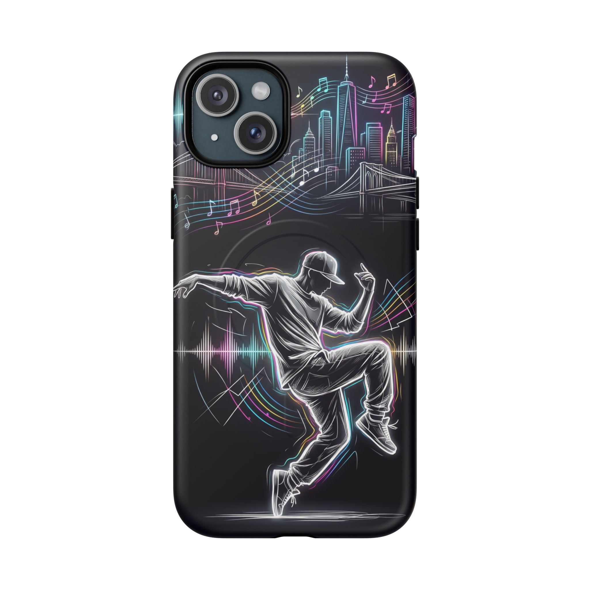 Dancer Neon Skyline MagSafe iPhone Case