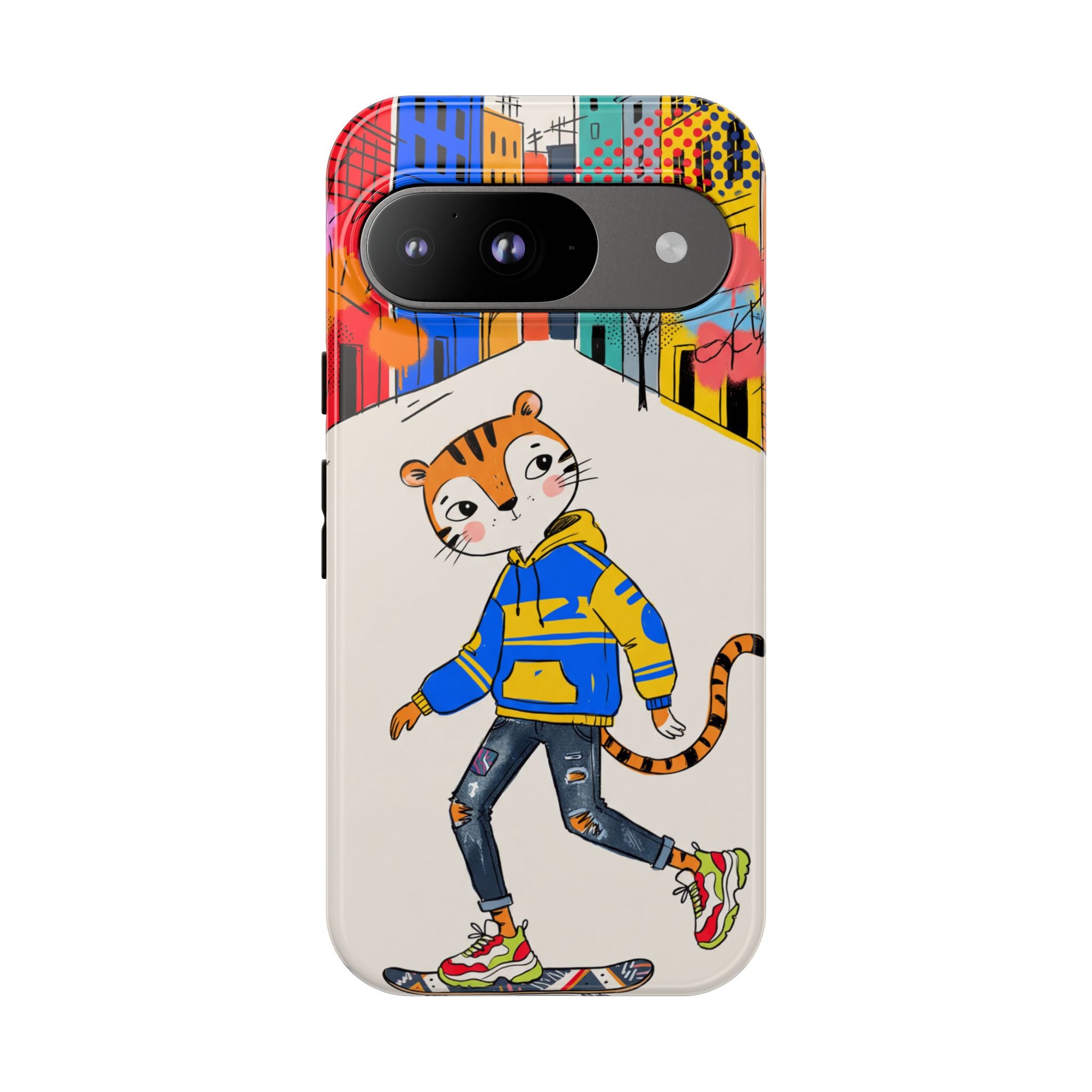 Skater Tiger Google Pixel Phone Case