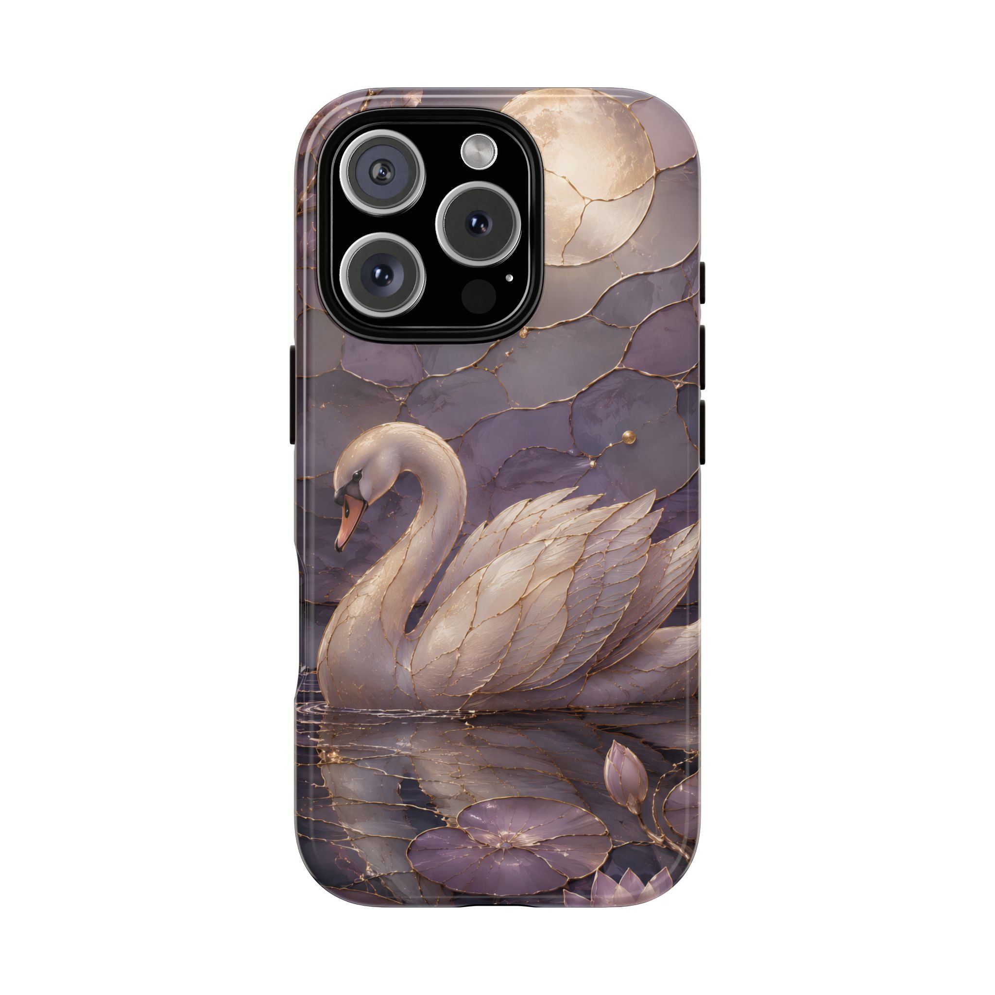 Swan iPhone Case | Moonlit Lake iPhone Case