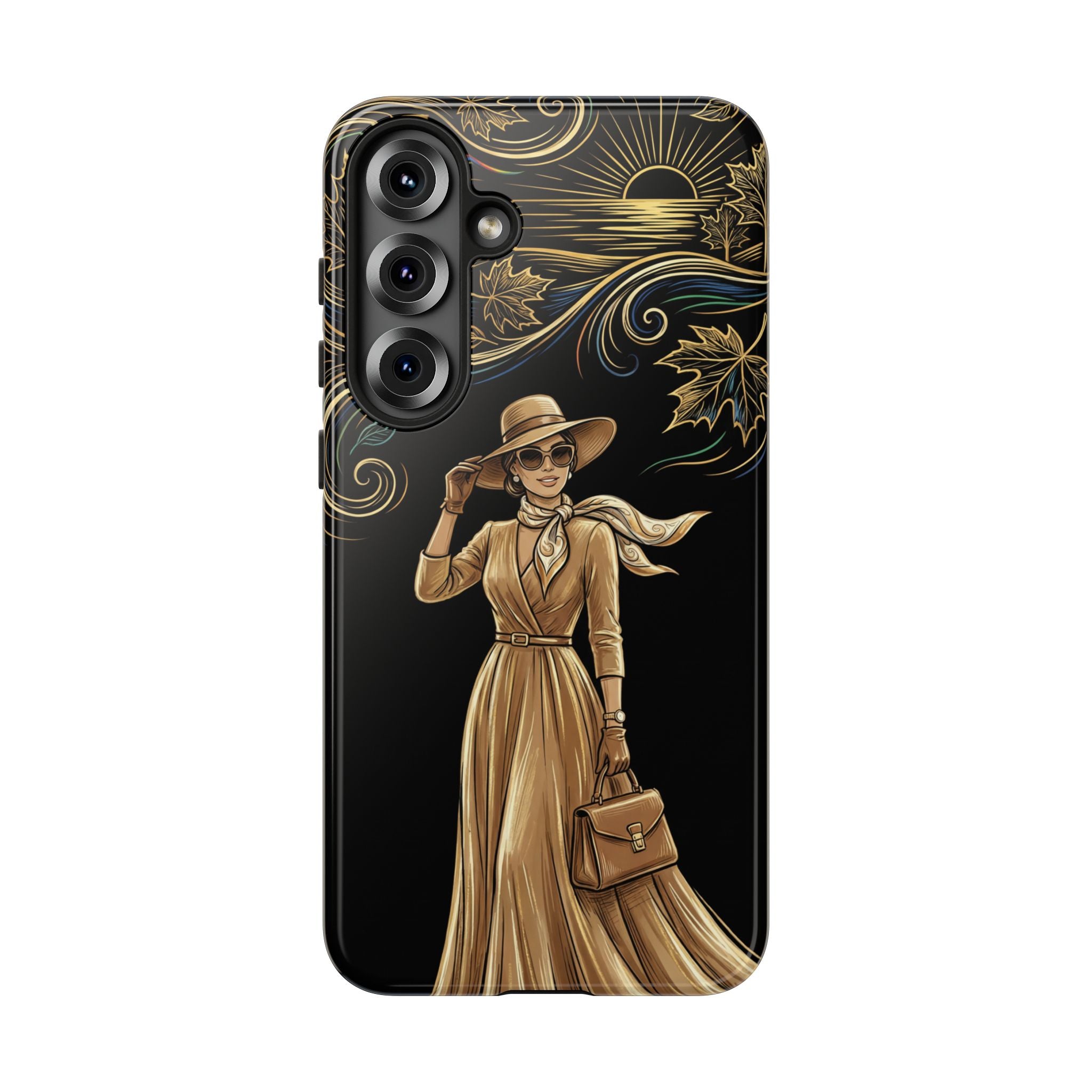 Vintage Autumn Lady Samsung Galaxy Phone Case