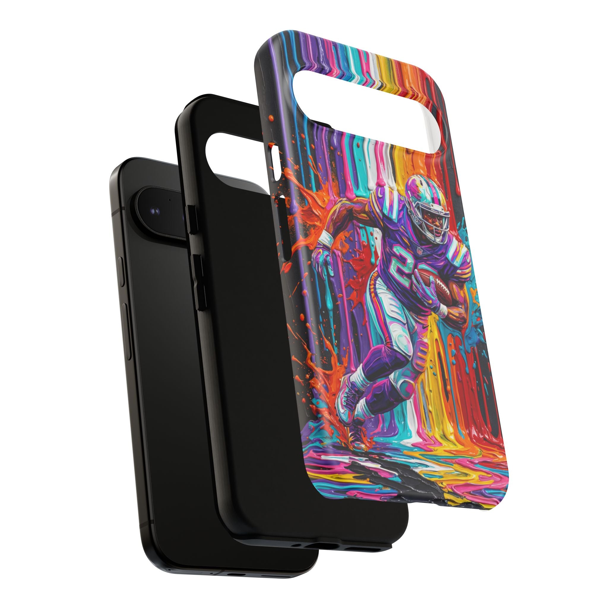 Vibrant American Football Runner Google Pixel Phone Case