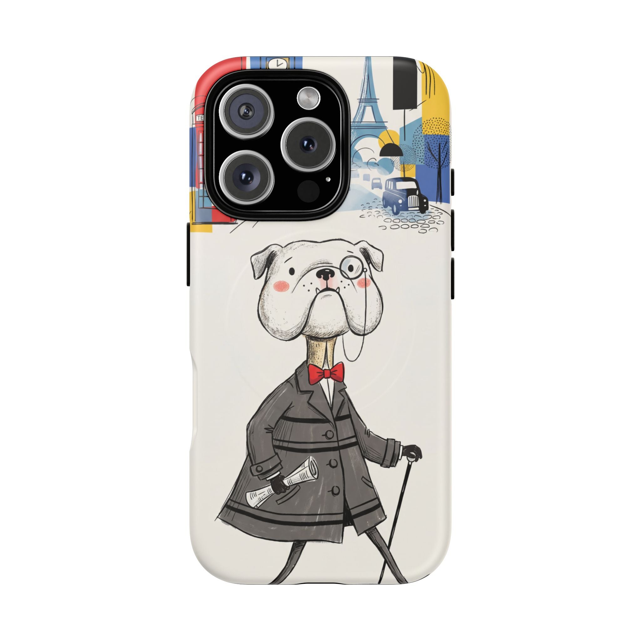Vintage Dapper Gentleman Bulldog MagSafe iPhone Case