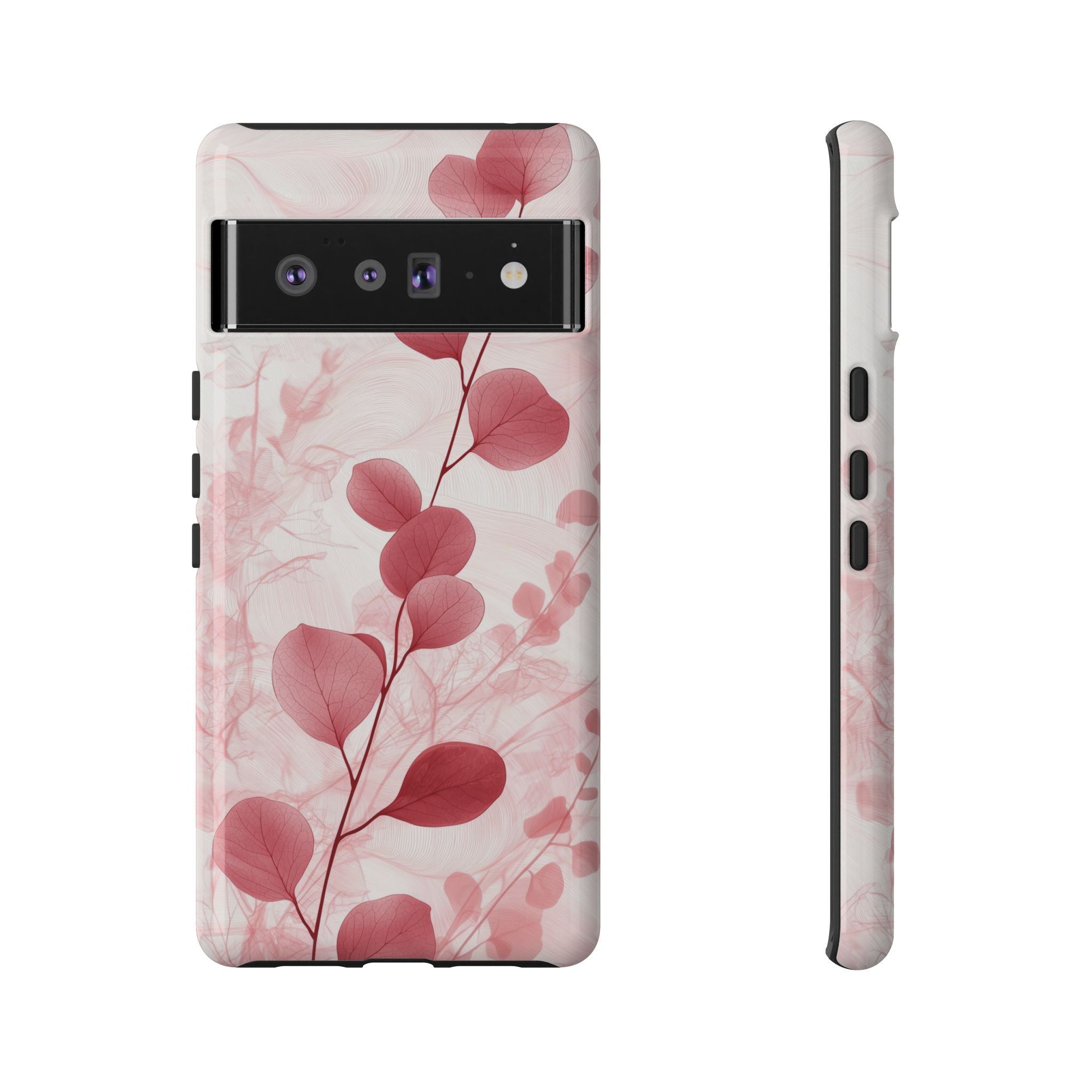 Pink Botanical Floral Eucalyptus Google Pixel Phone Case