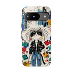 Punk City Cat Graffiti Design Google Pixel Phone Case