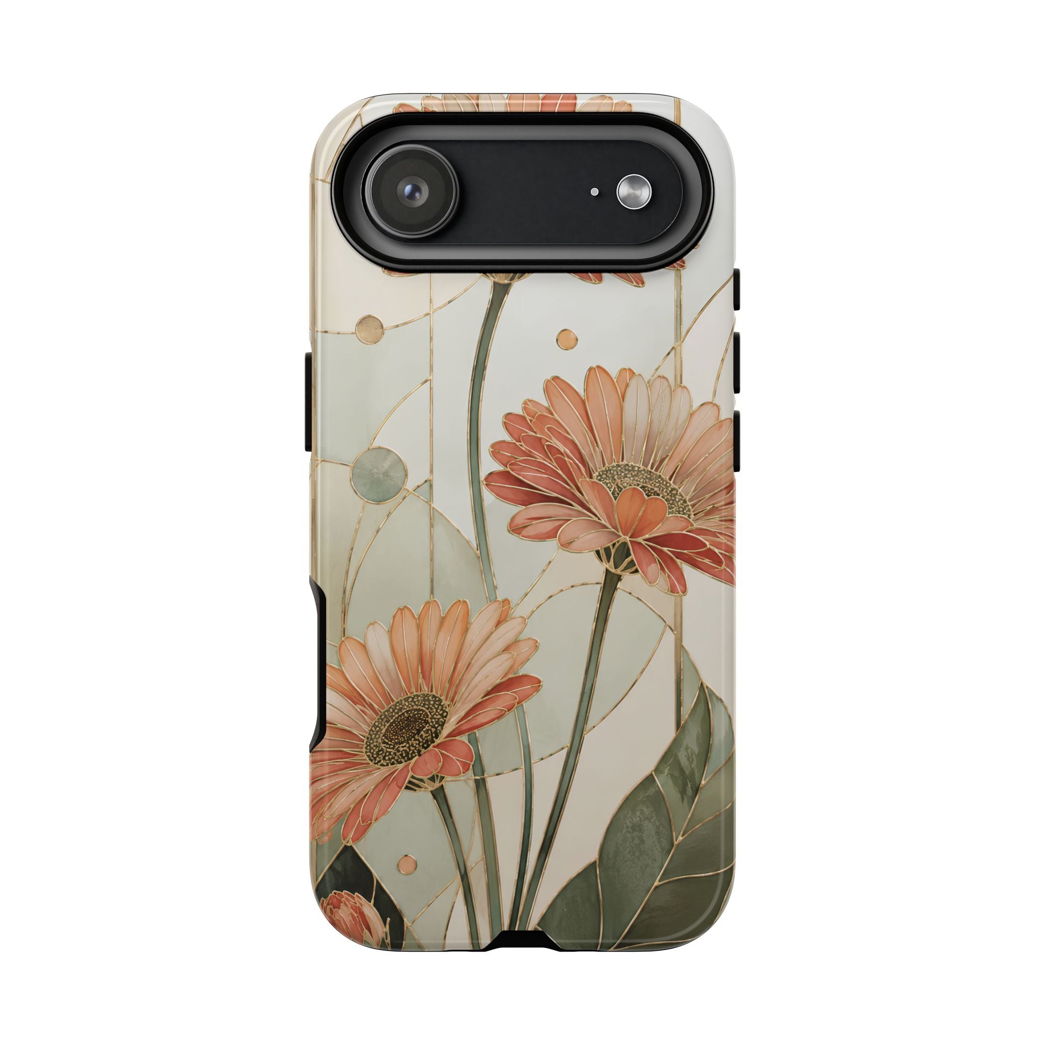 Gerbera Daisy iPhone Case | Stained Glass Floral iPhone Case