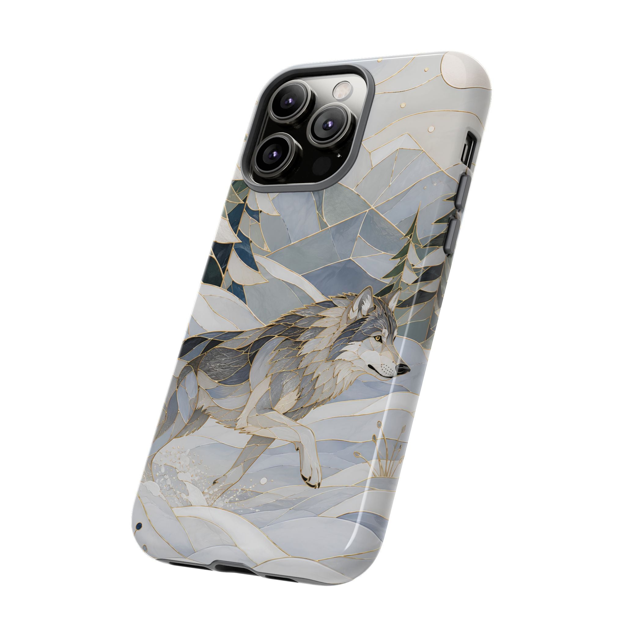 Winter Wolf iPhone Case | Mountain Forest iPhone Case