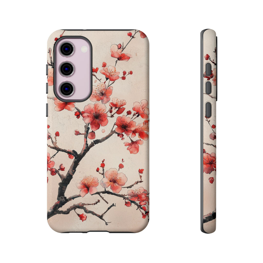 Cherry Blossom Samsung Galaxy Phone Case | Pink Blossom Branch Design