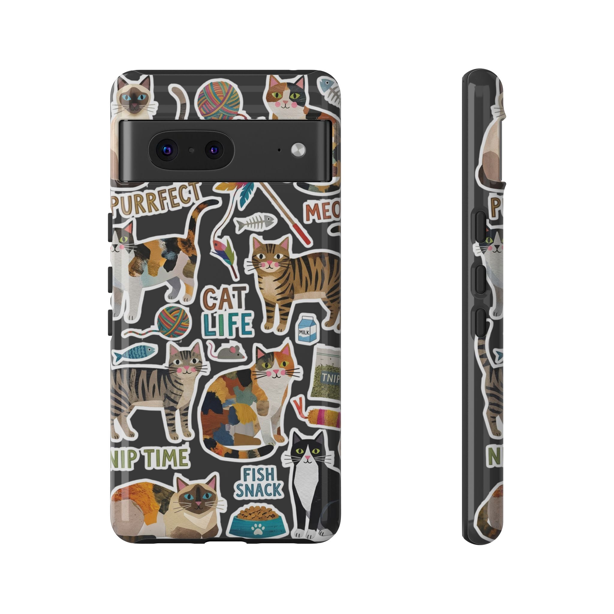 Cute Cats Sticker Tough Google Pixel Phone Case