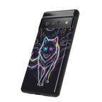 Neon Wolf Google Pixel Phone Case | Mystic Glow Protective Tough Case