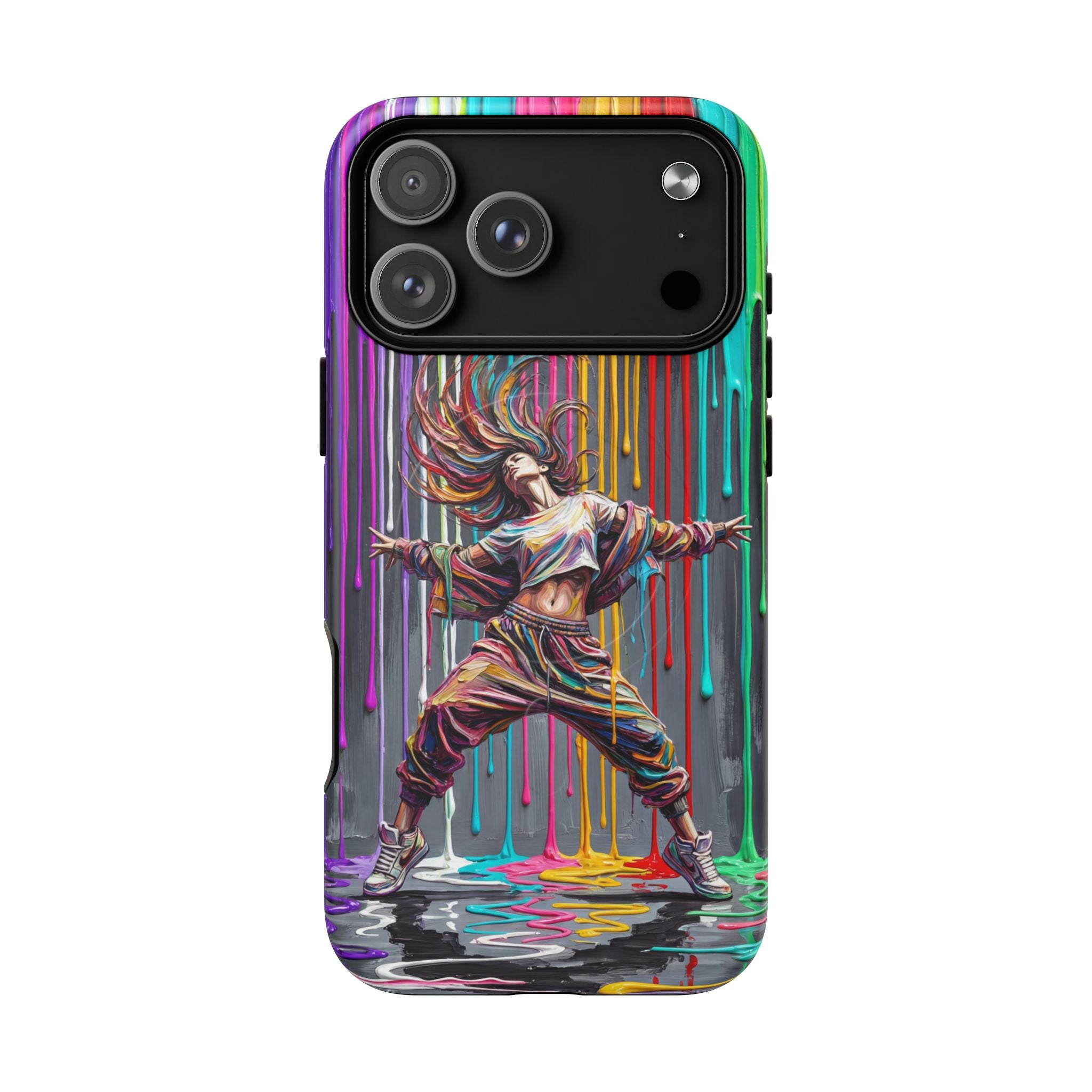 MagSafe iPhone Case | Colorful Street Dance Drip Design