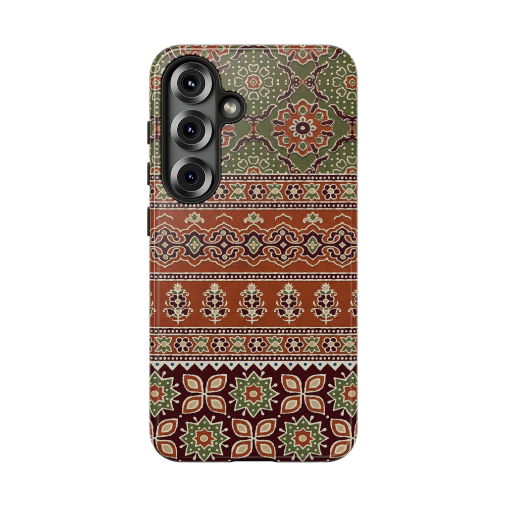 Batik Floral Protective Samsung Galaxy Case