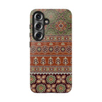 Batik Floral Protective Samsung Galaxy Case