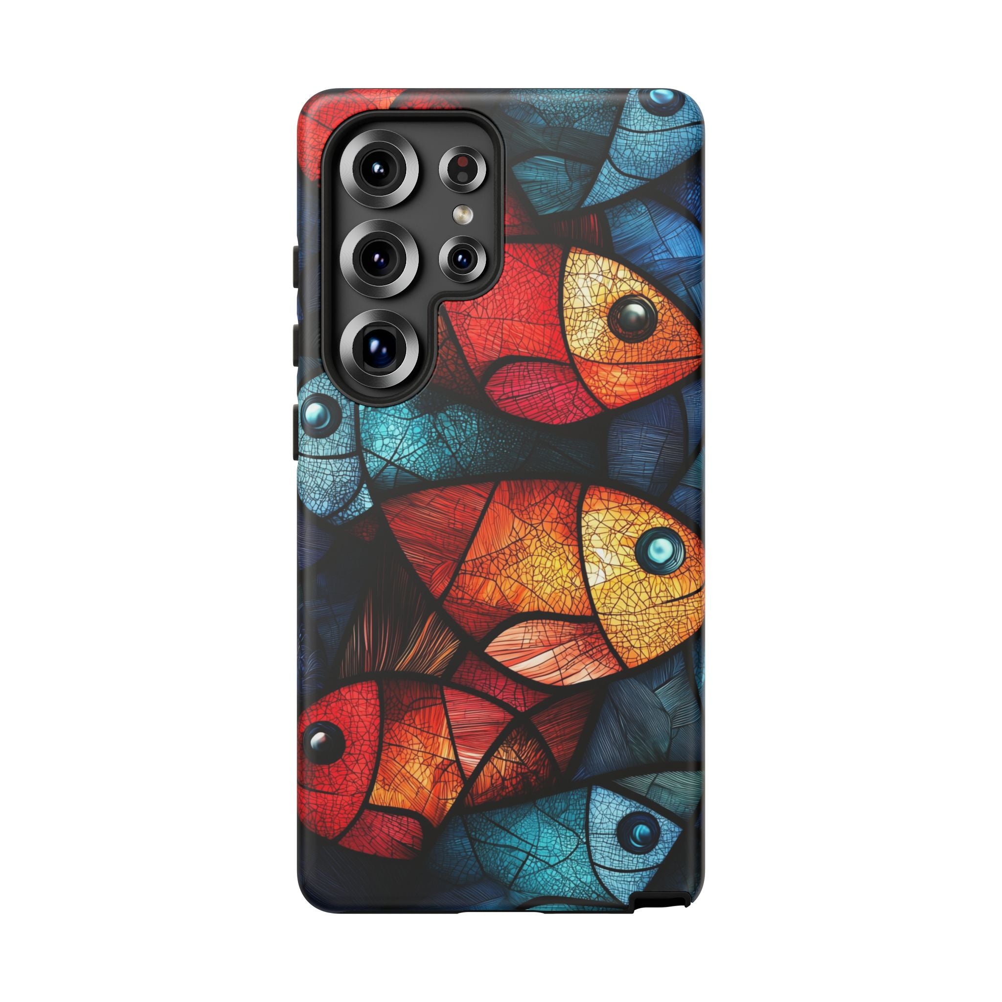 Fish Mosaic Tough Samsung Galaxy Case — Colourful Artistic Fish Pattern