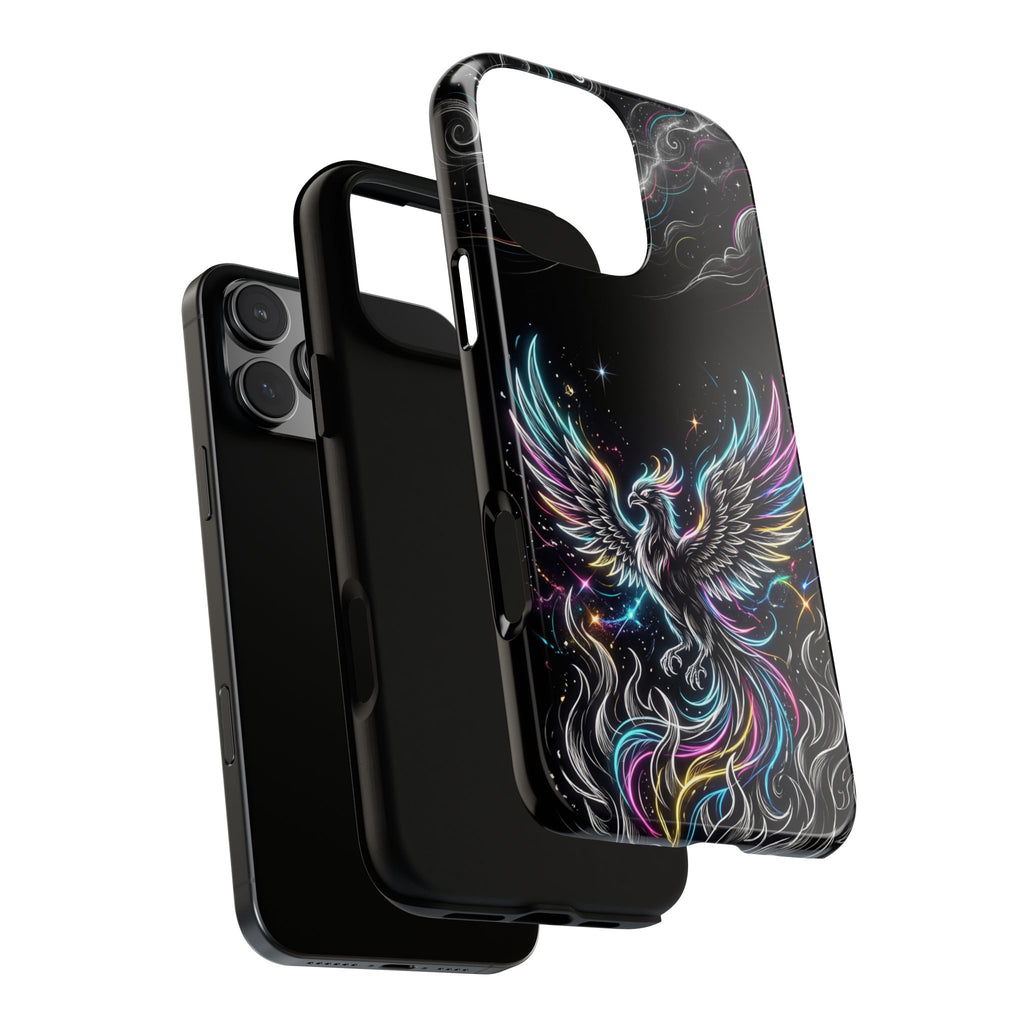 Colorful Neon Phoenix Tough iPhone Case