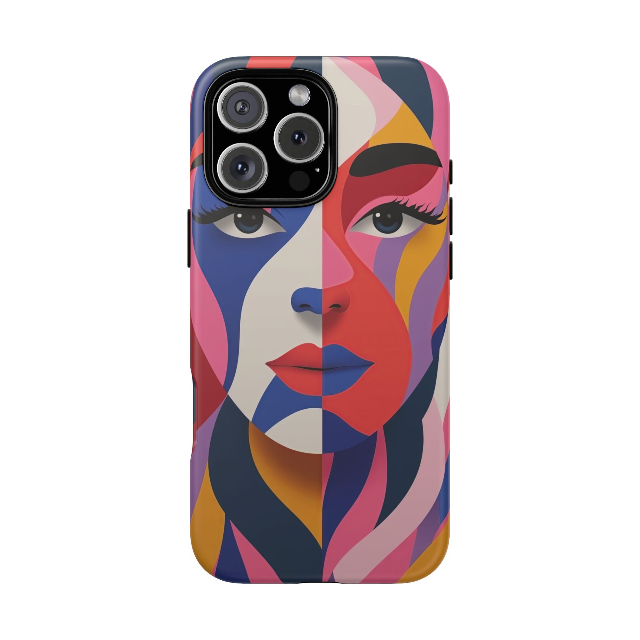 Abstract Colourful Face iPhone Case | Vibrant Pop Art