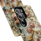 Decorative Seashell & Pearl Beach Design Samsung Galaxy Case