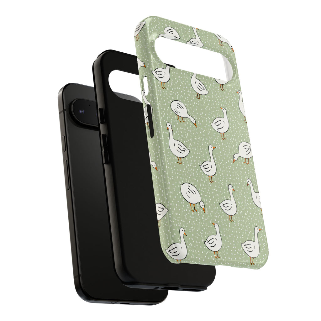 Goose Google Pixel Phone Case | Cute White Goose Pattern Cover