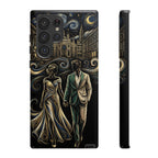 Romantic Night Walk Samsung Galaxy Phone Case | Elegant Couple Art