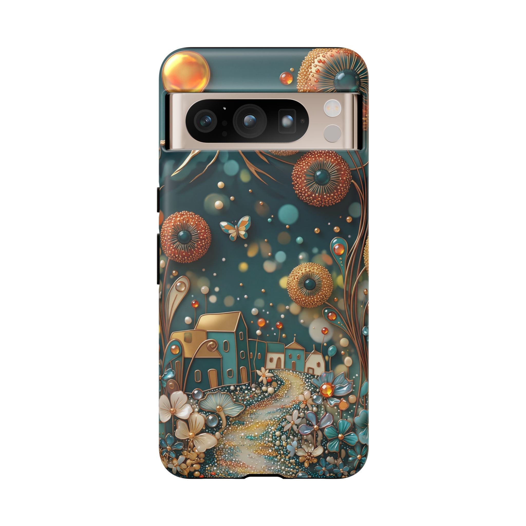 Whimsical Night Village Google Pixel Case