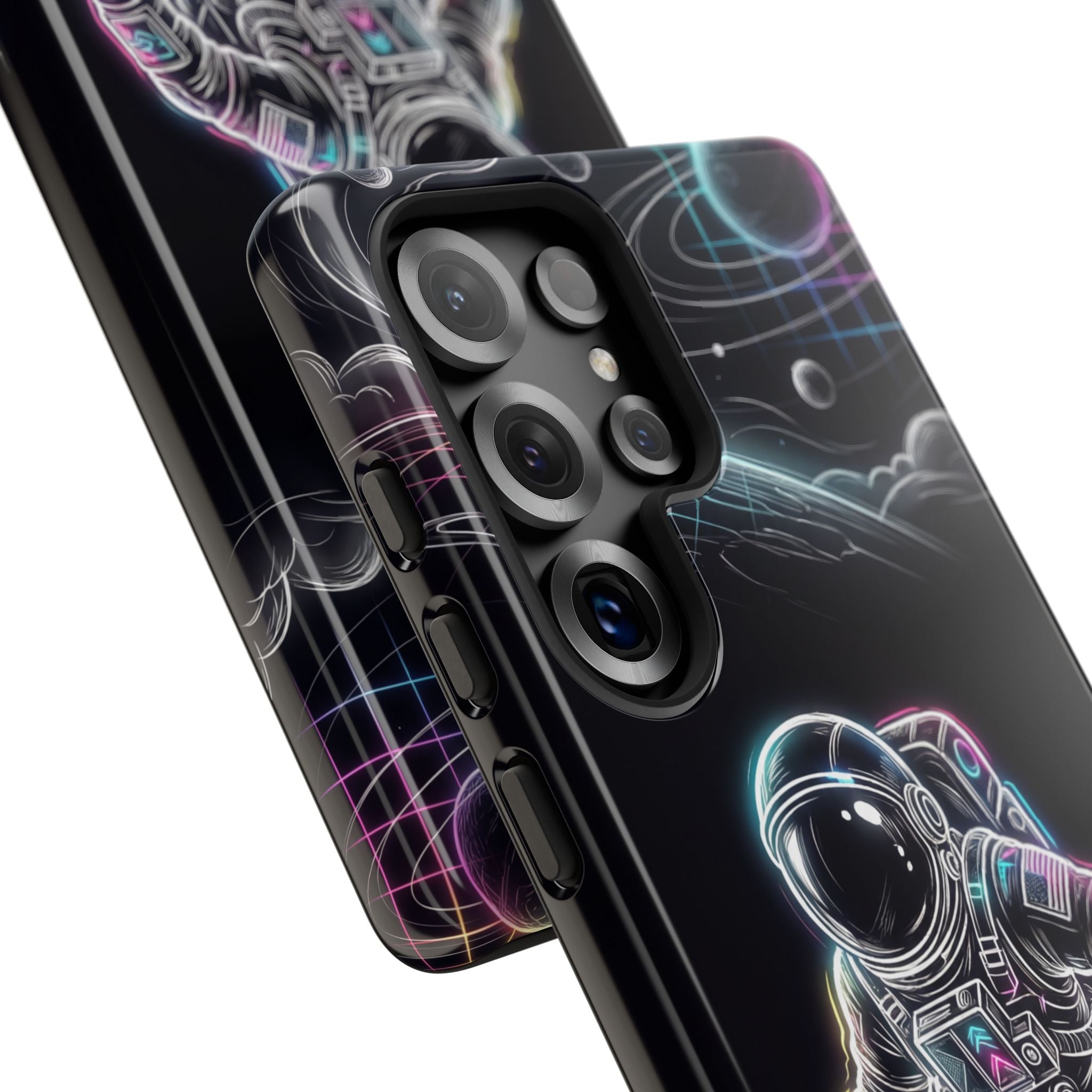 Space Explorer Astronaut Neon Samsung Galaxy Phone Case