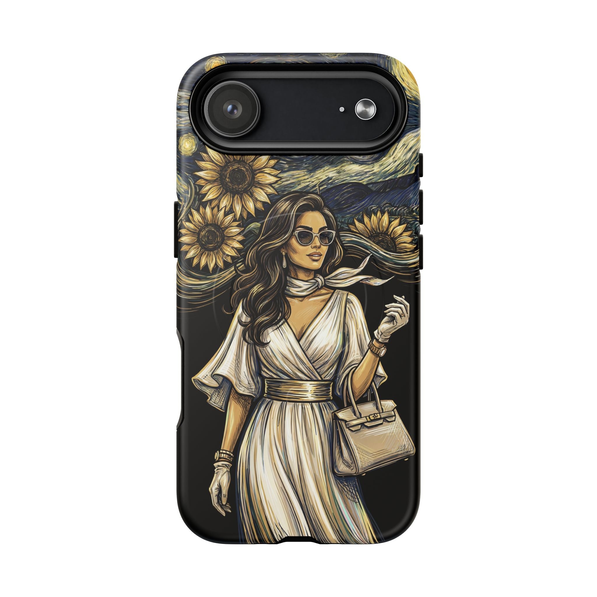 Van Gogh Night Sunflowers MagSafe iPhone Case | Chic Woman Art