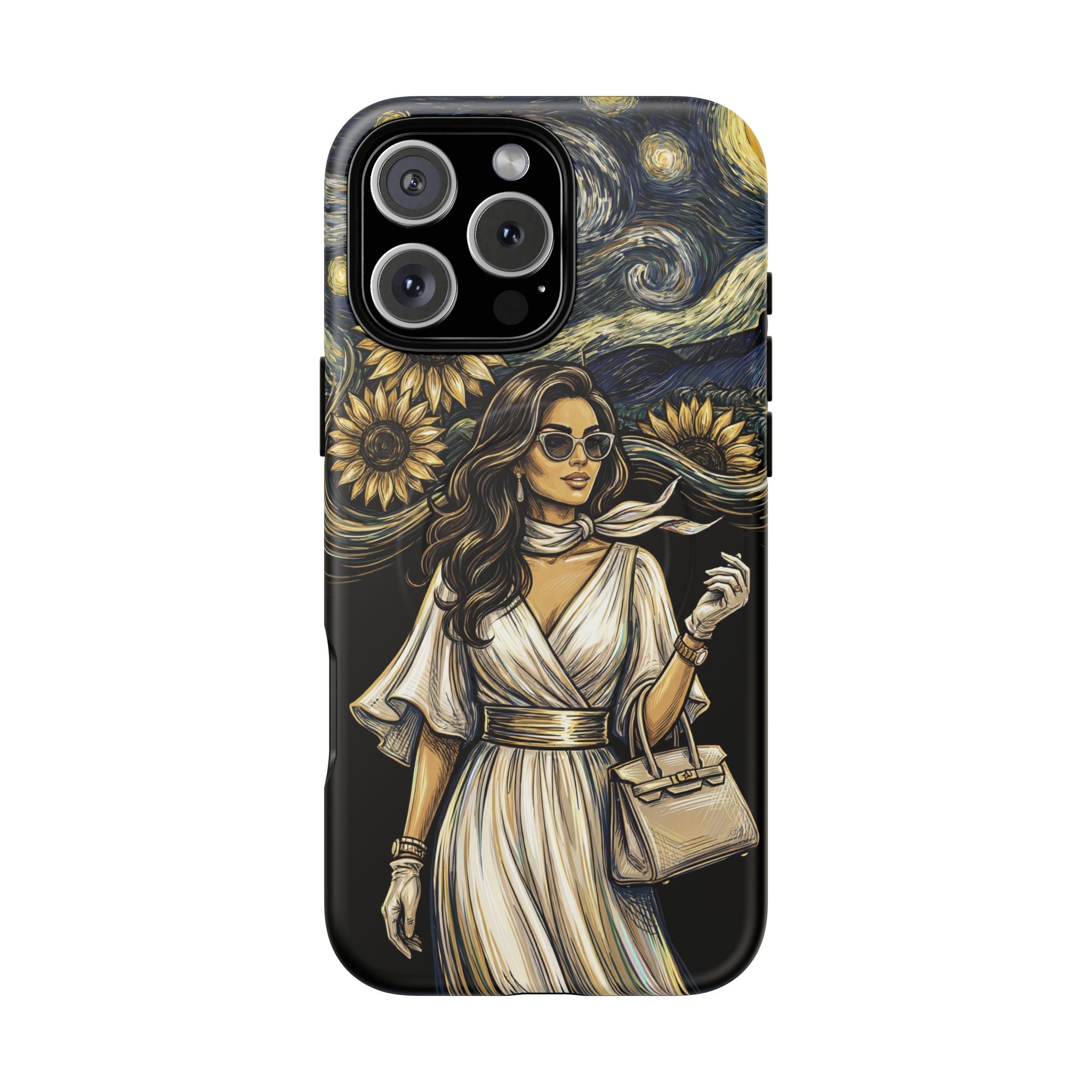 Van Gogh Night Sunflowers MagSafe iPhone Case | Chic Woman Art