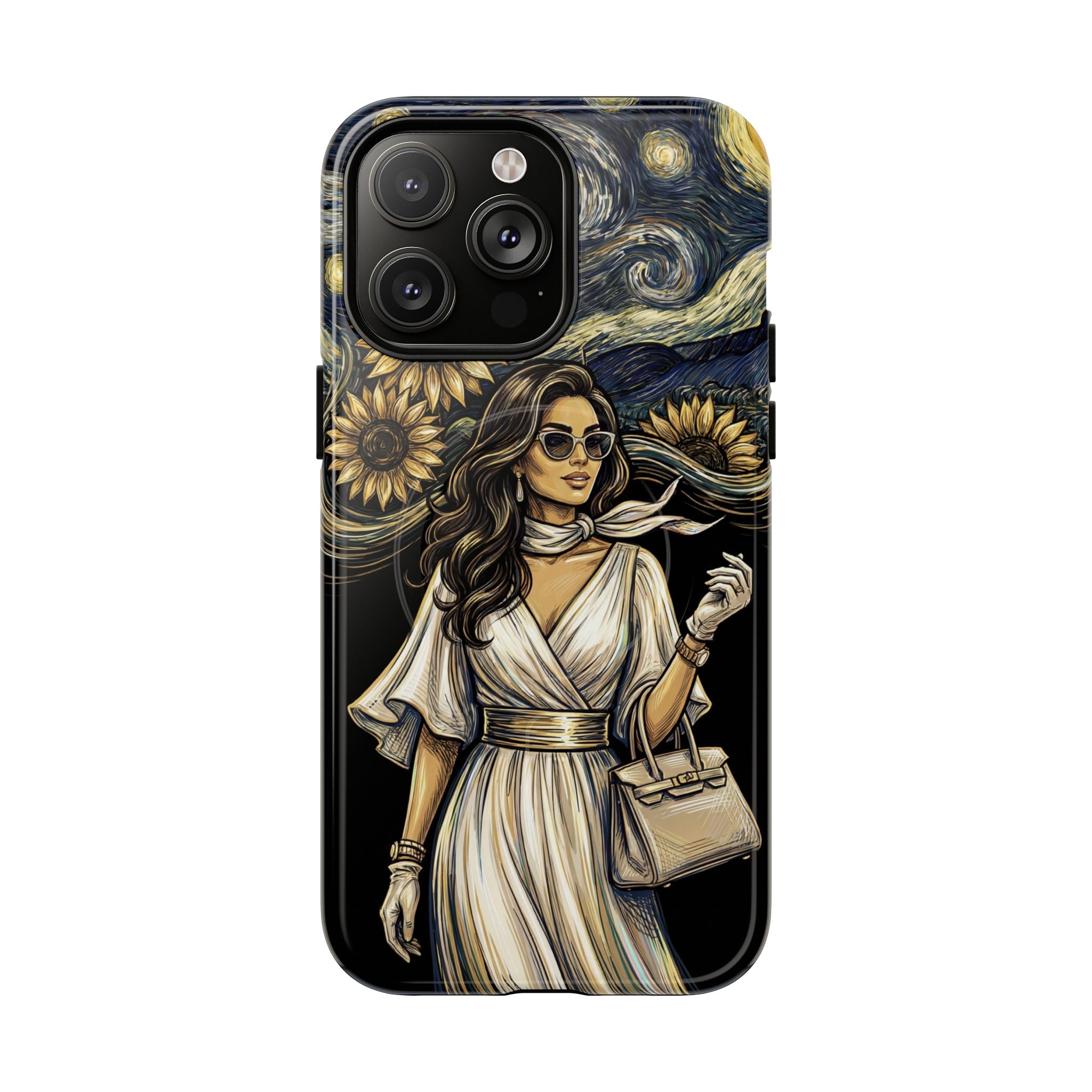 Van Gogh Night Sunflowers MagSafe iPhone Case | Chic Woman Art