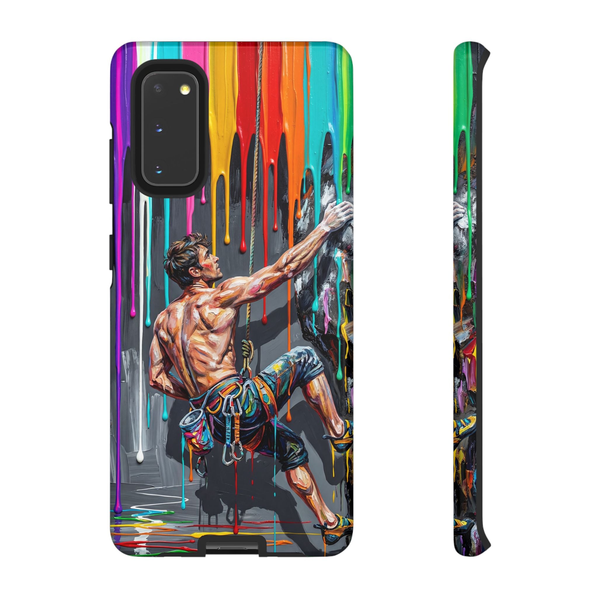 Colourful Rock Climber Art Protective Samsung Galaxy Phone Case