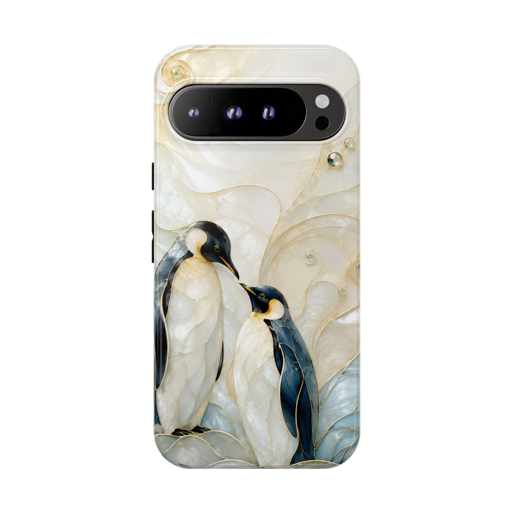 Penguin Google Pixel Phone Case | Cute Penguin Couple Phone Case