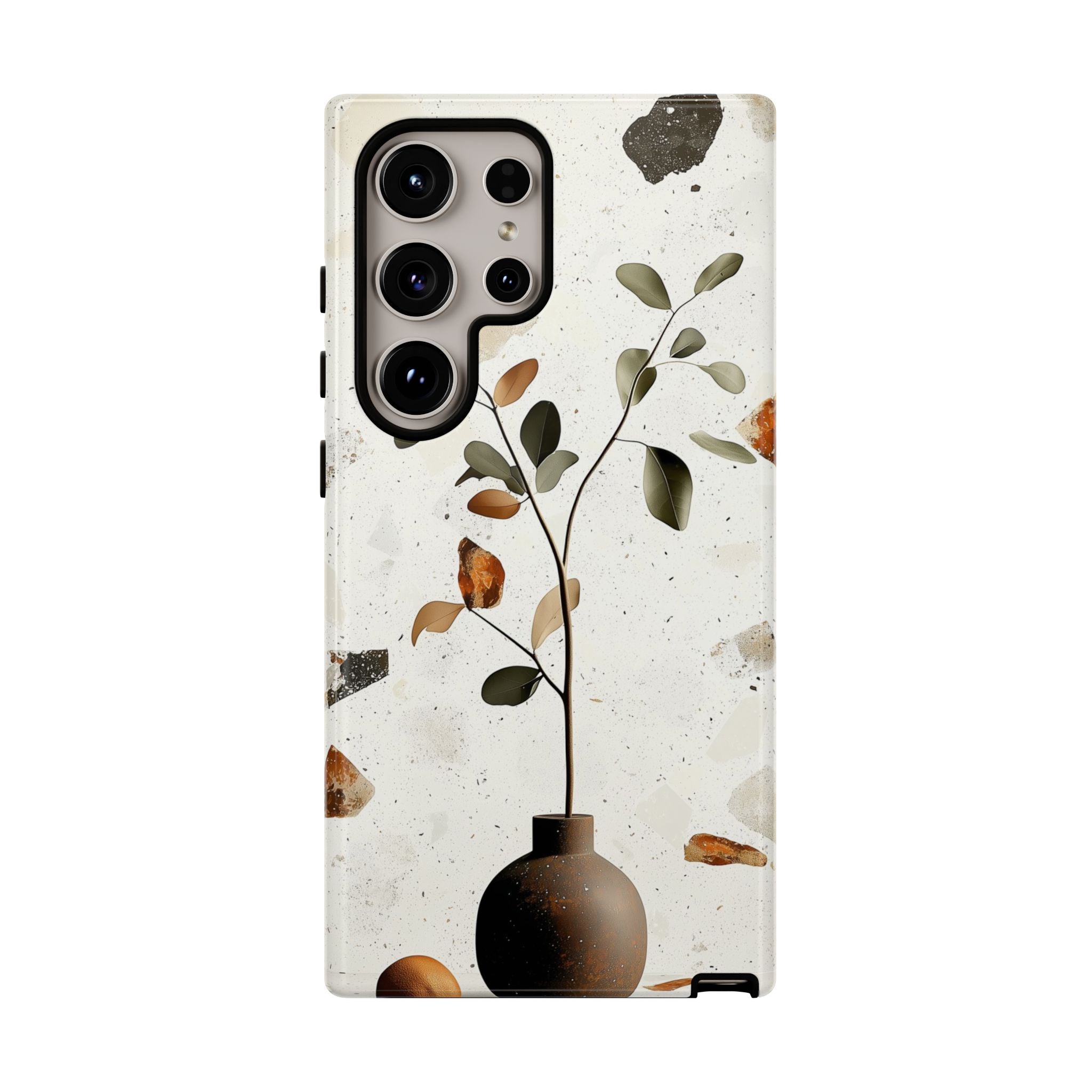 Floral Terrazzo Samsung Galaxy Case | Minimal Vase Botanical