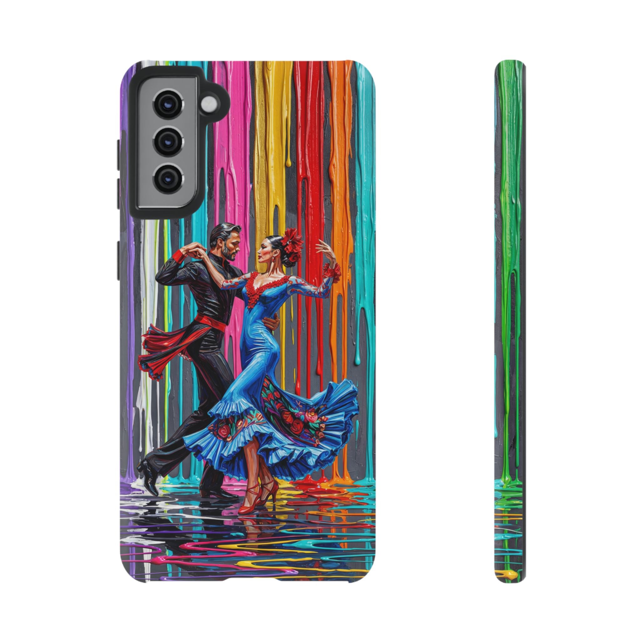 Colorful Tango Samsung Galaxy Phone Case | Vibrant Dancing Couple Art Protection