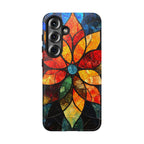 Stained Glass Flower Samsung Galaxy Case — Colourful Mosaic Protective Cover