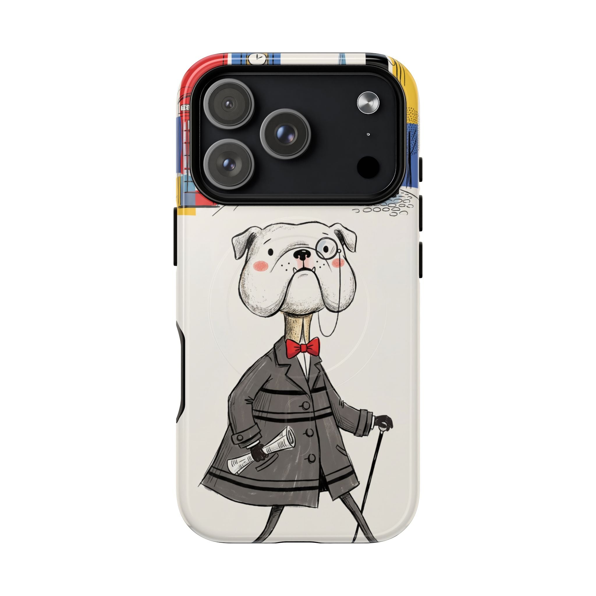 Vintage Dapper Gentleman Bulldog MagSafe iPhone Case
