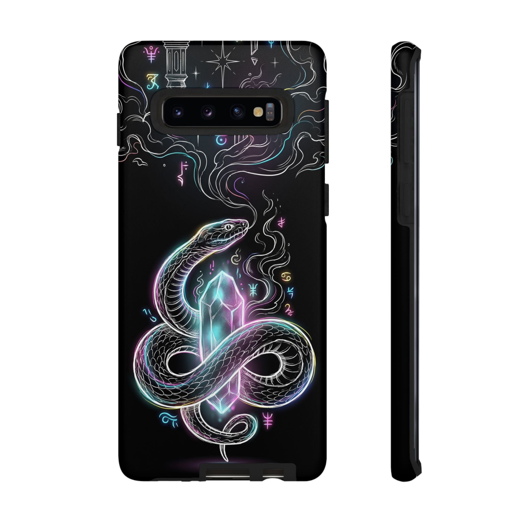 Neon Occult Mystic Snake Crystal Samsung Galaxy Phone Case