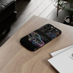Neon Muscle Car iPhone Case | Retro City Nightscape